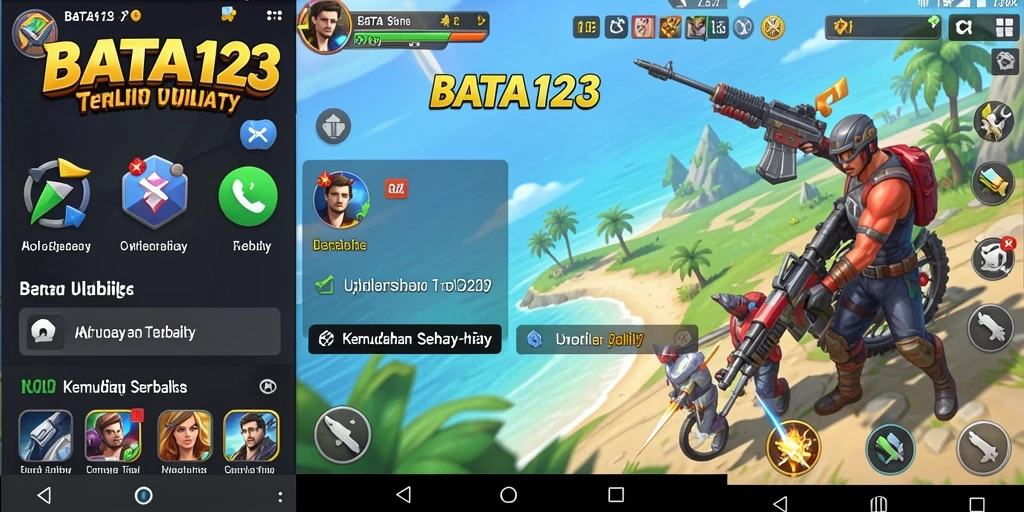 Tampilan antarmuka BATA123 yang sederhana dan mudah dipahami.