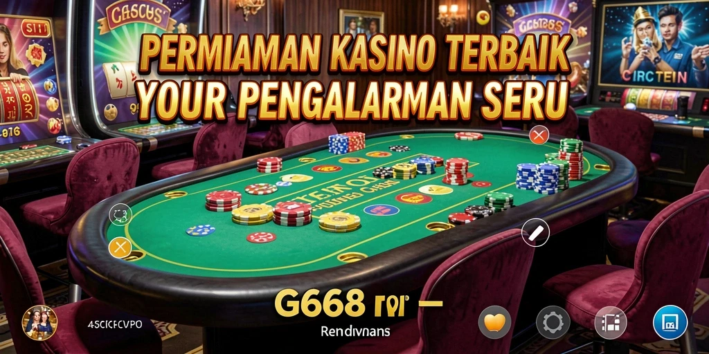 Tangkapan layar G668 menampilkan gameplay kasino yang mendebarkan dan interaktif.