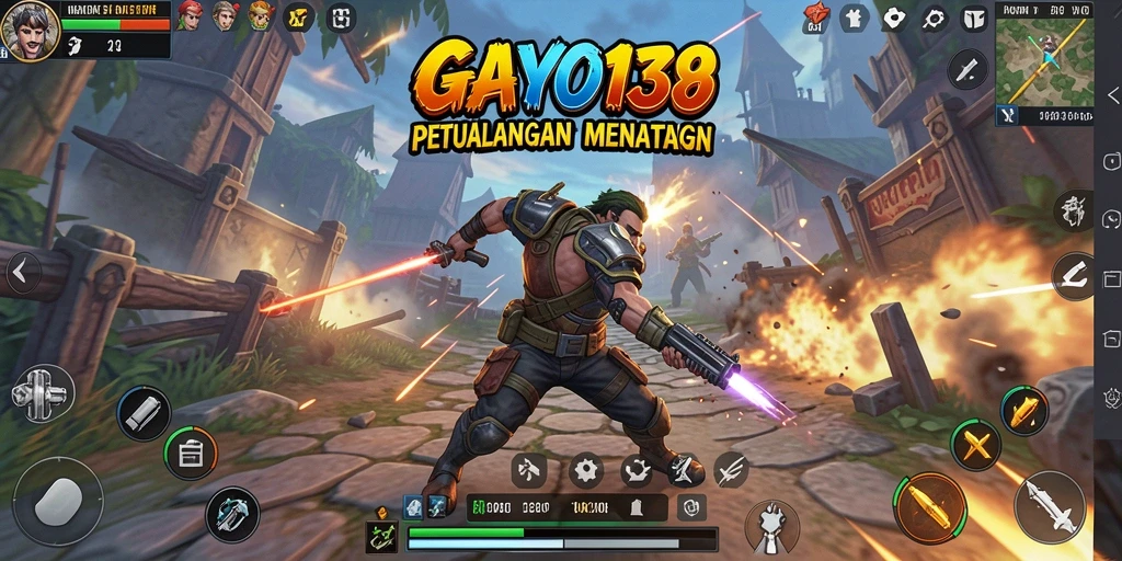 Screenshot utama GAYO138 menampilkan aksi gameplay yang mengesankan dan grafis yang tajam.