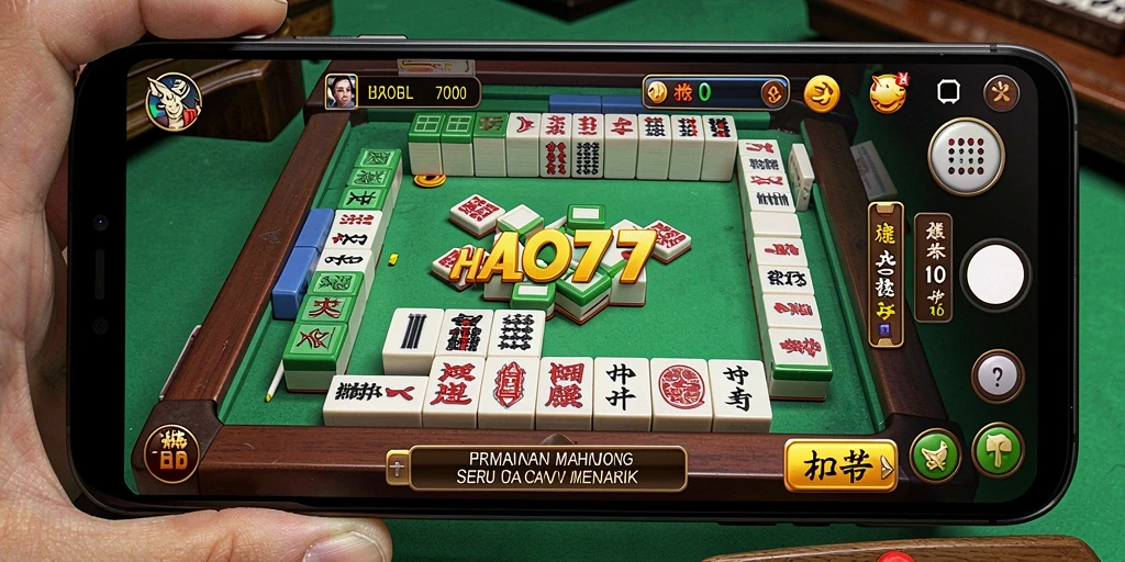 Tampilan gameplay seru dalam HALO777 yang penuh dengan tantangan Mahjong.