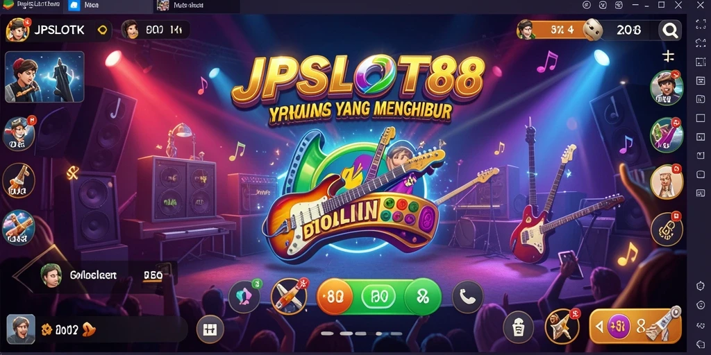 Screenshot gameplay JPSLOT88 dengan suasana musik yang menggembirakan.