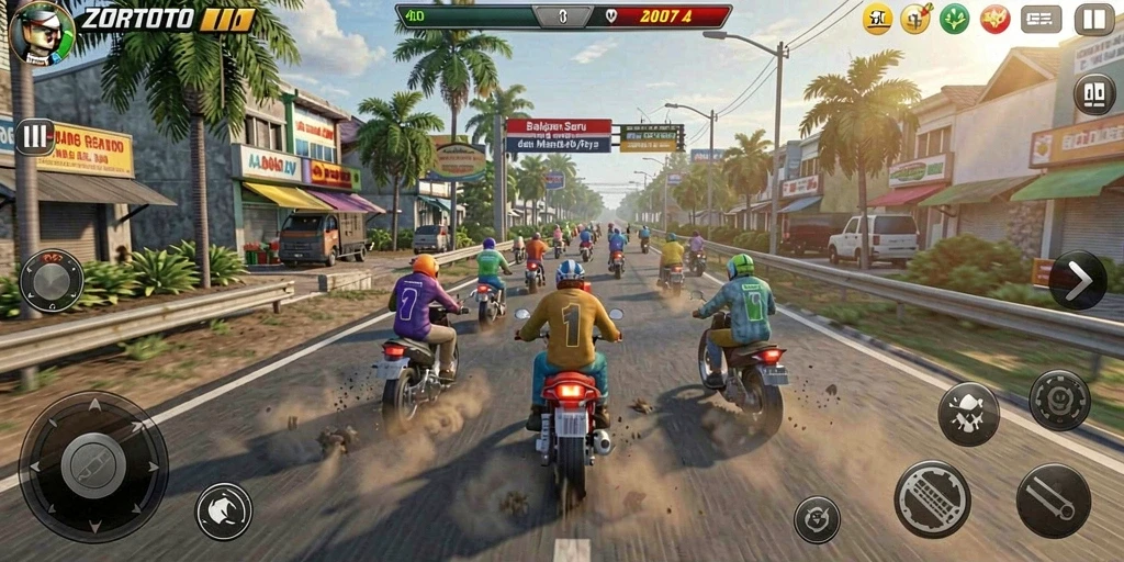 Tampilan gameplay ZORTOTO yang penuh aksi dan seru.